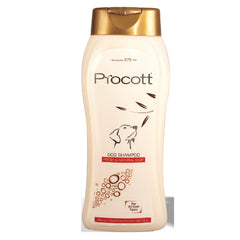 Procott dog shampoo bottle on a white background