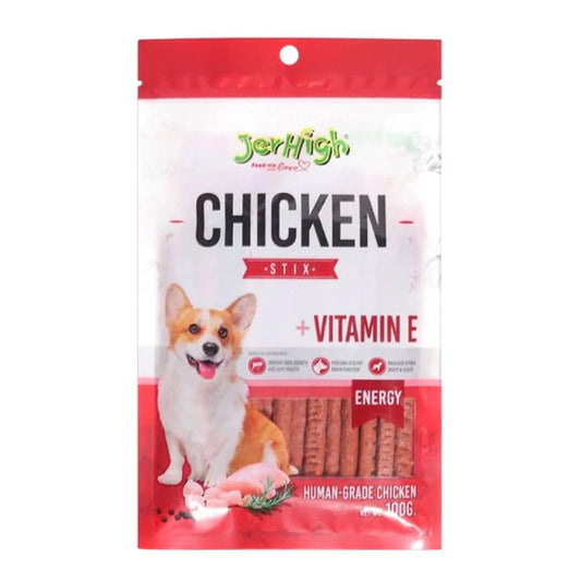 Jerhigh Chicken Stix Dog Treats - 100g.