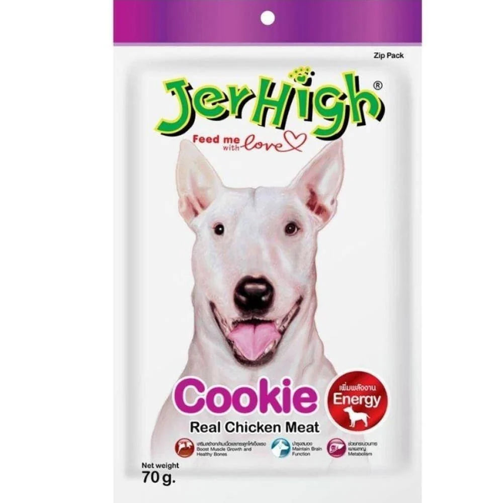 Jerhigh Chicken Cookie Dog Treats - 70g.