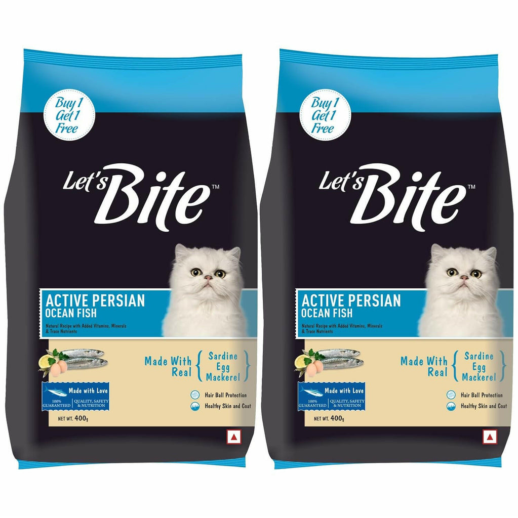 Let's Bite Active Persian Dry Adult Cat Food.