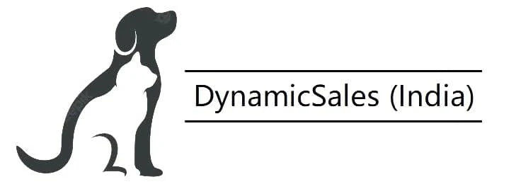 Logo of DynamicSales (India) with a stylized dog silhouette on a white background