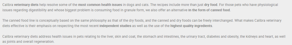 Calibra Hepatic Wet Dog Food.