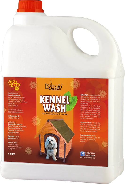 Lozalo Antibacterial Kennel Wash – Red, 5L.
