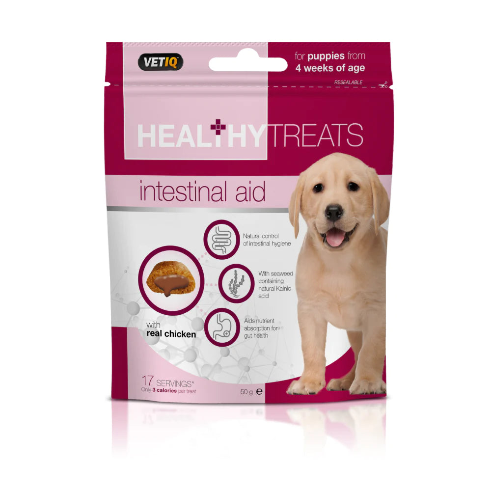 Mark and Chappell Healthy Intestinal Aid Puppy Treats.