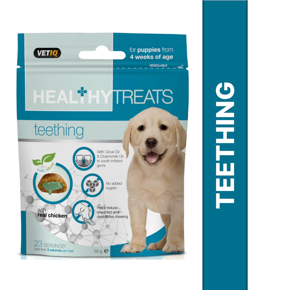 Mark & Chappell Healthy Teething Puppy Treats – 50g.