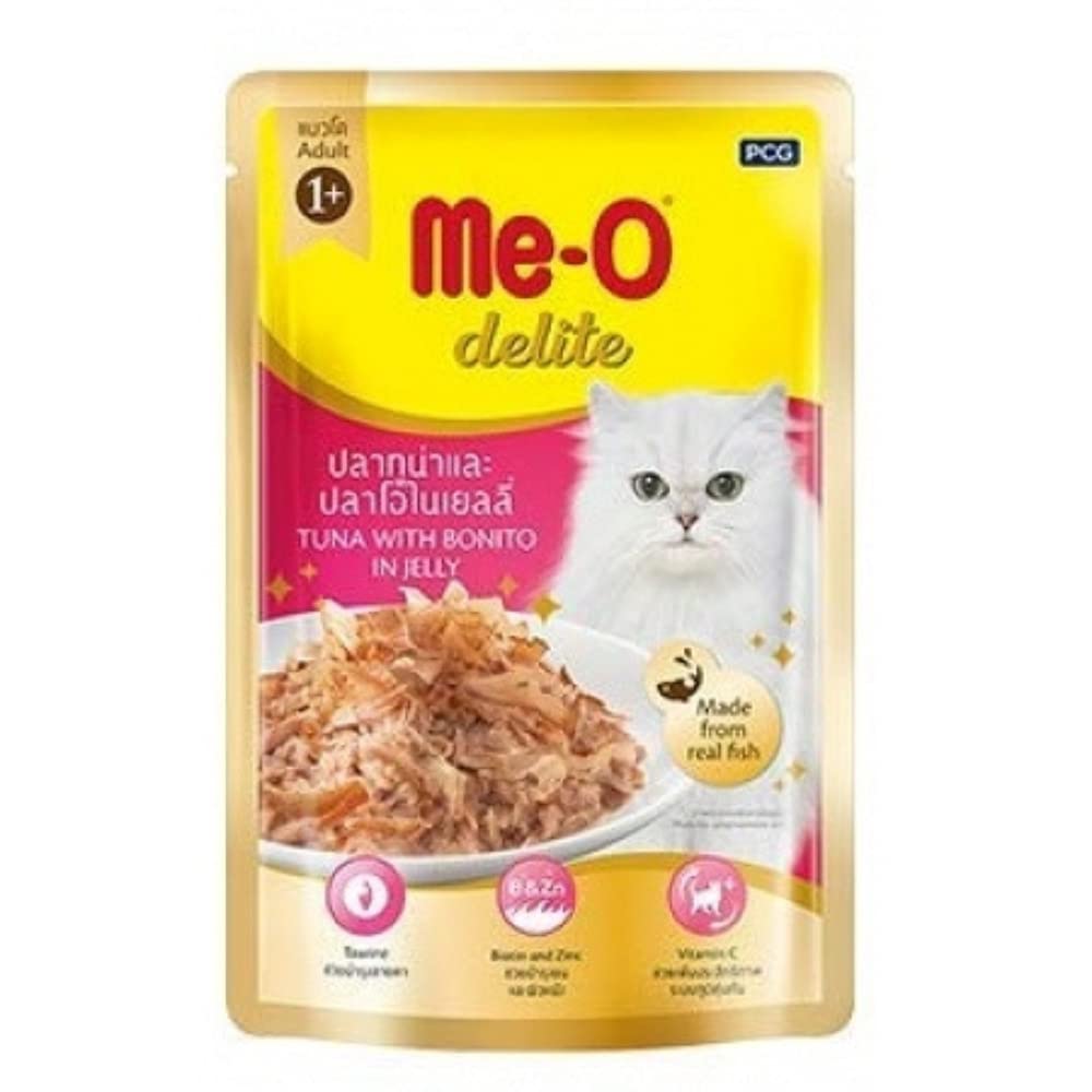 MeO Delite Cat Food Tuna with Bonito in Jelly.