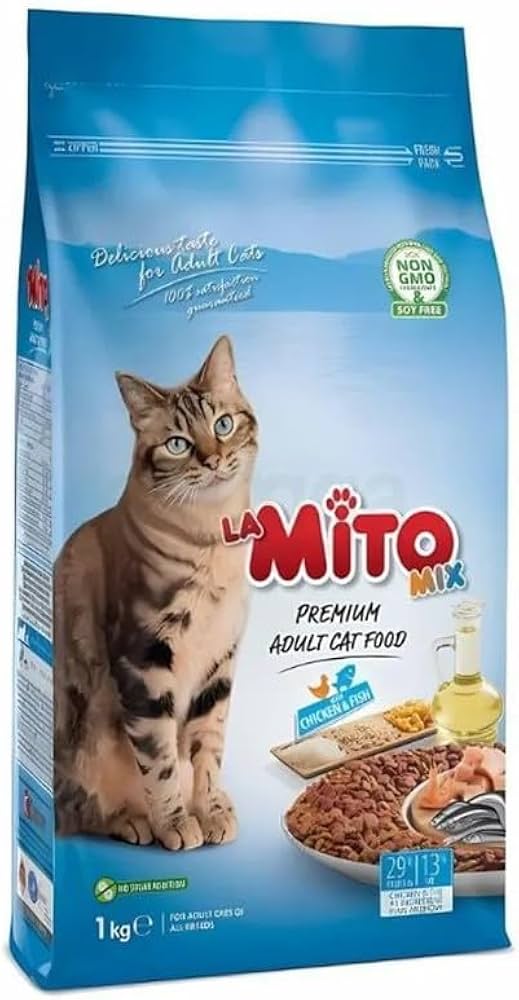 Mito Adult Cat Food Chicken & Fish, 1 kg.