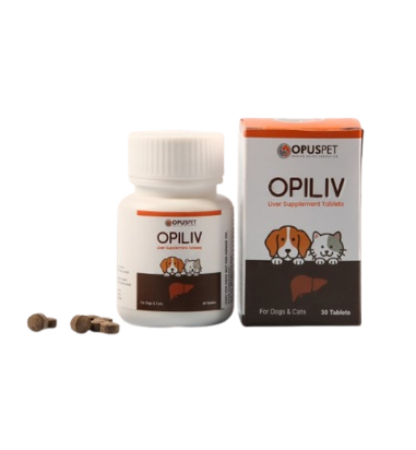 Opus Pet Opiliv Liver Support Supplement for Dogs & Cats.