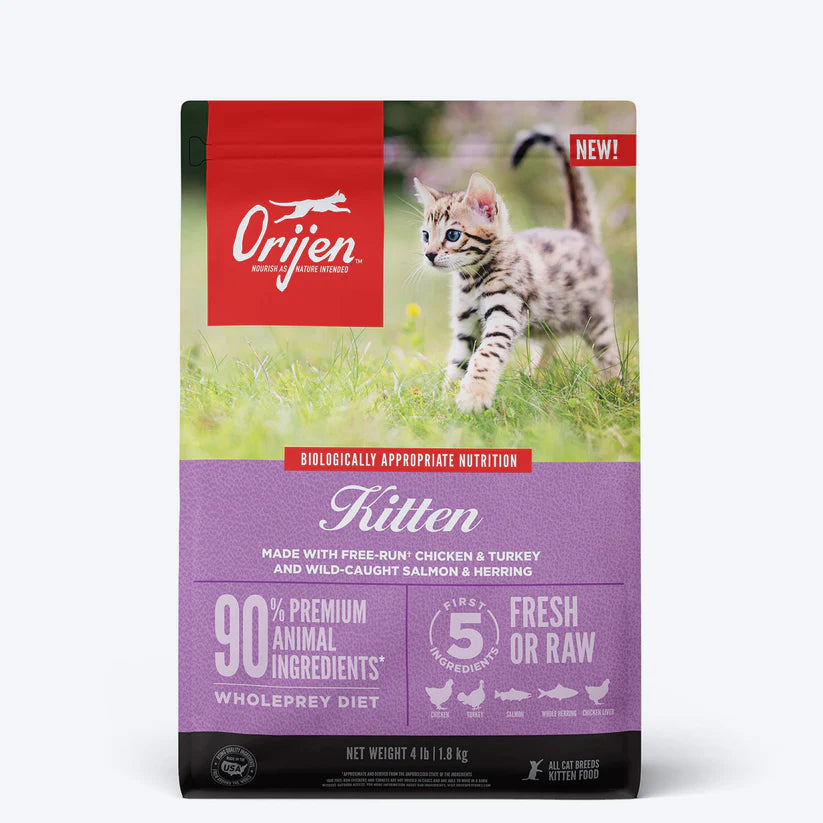 Orijen Cat & Kitten Food.