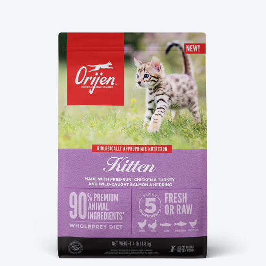 Orijen Cat & Kitten Food.