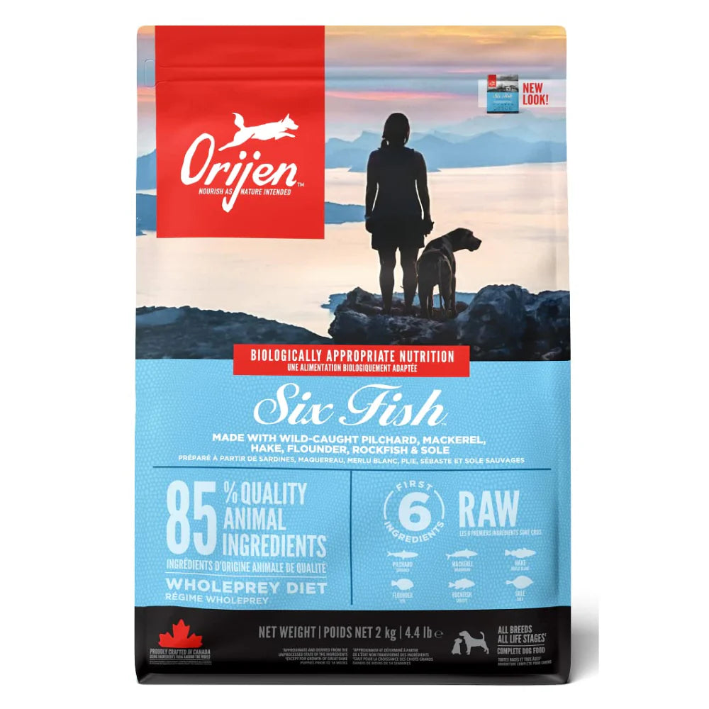 Orijen Six Fish Adult Dry Dog Food.