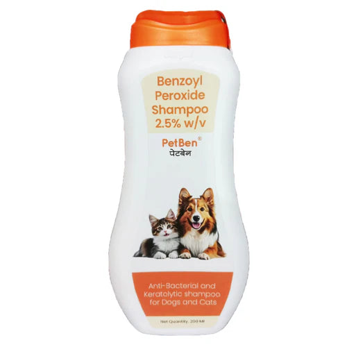Petcare Petben Benzoyl Peroxide Shampoo for Dogs & Cats 200ml