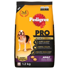 Pedigree PRO Adult Small Breed Dog Food.