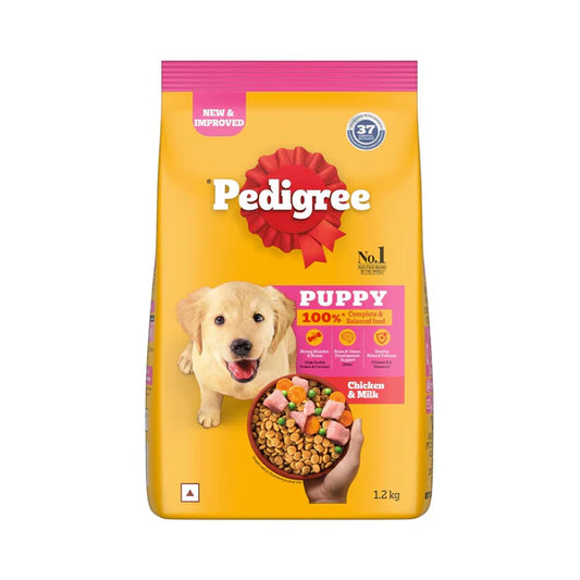 Pedigree Puppy Dry Dog Food Chicken & Milk.