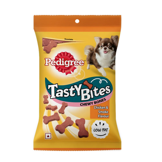 Pedigree Dog Treats Tasty Bites Chicken & Smoke Flavor – 50g.