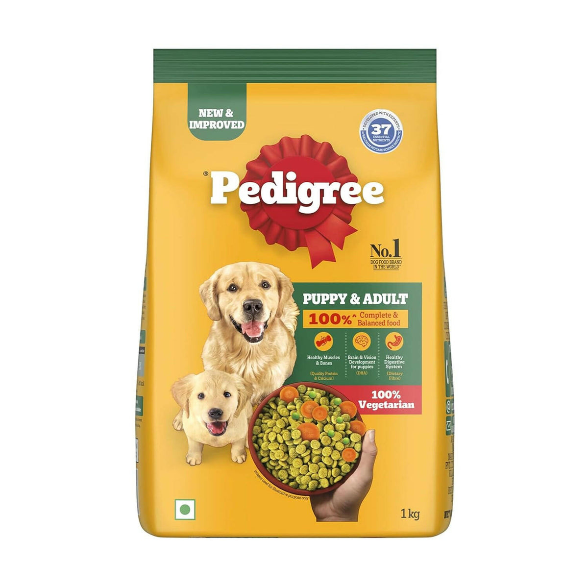 Pedigree Vegetarian Dry Food For Adult Dogs & Puppy.