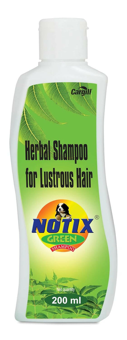 Petcare Notix Green Shampoo for Dogs (200 ml), keeps dogs clean and healthy.