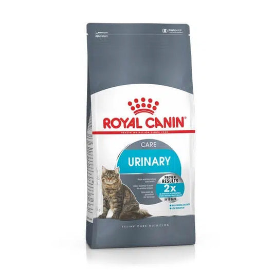 Royal Canin Urinary Care cat food package on a white background