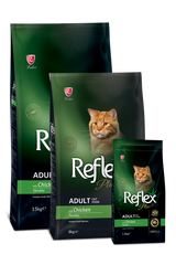 Reflex Plus Adult Cat Food with Chicken, 1.5KG, food for healthy adult cats.