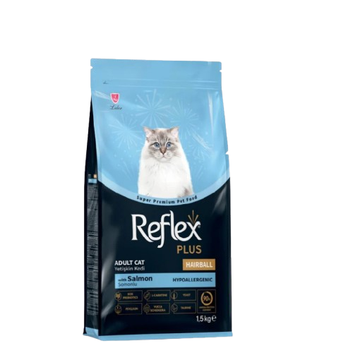 Reflex Plus Hairball Adult Cat Food with Salmon 1.5kg