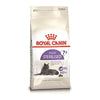 A bag of Royal Canin Sterlilised 7+ Cat Food, with an image of a gray cat on the front.