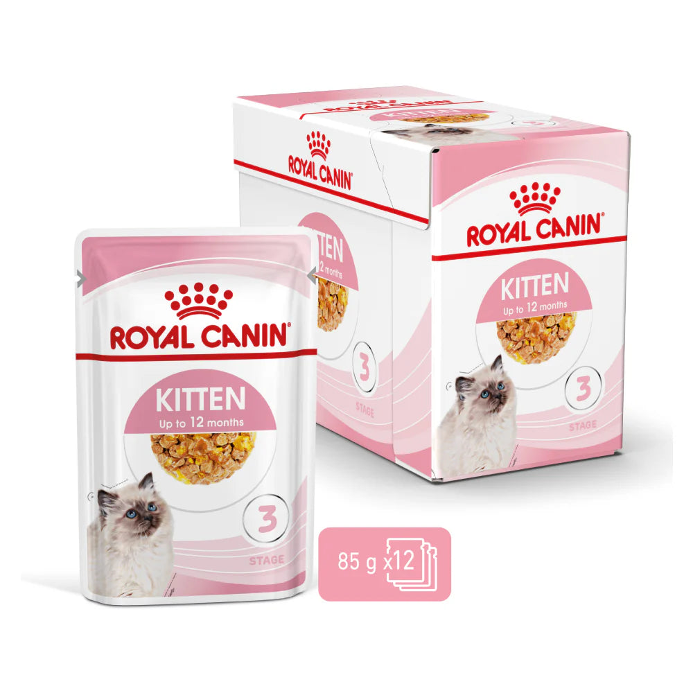 Royal Canin Kitten Instinctive Jelly Wet Food.