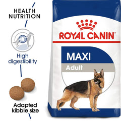 Maxi adult dry dog food for shiny coat