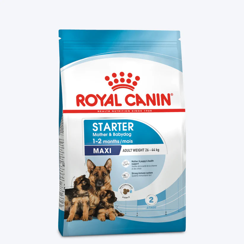 Royal Canin Maxi Starter Dog Food.