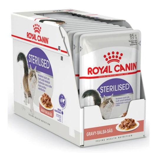 Royal Canin Sterilised Wet Cat Food.