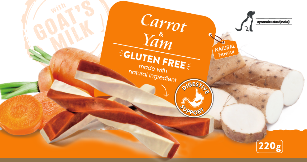 Tasty carrot dog treats
