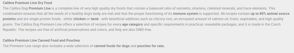 Calibra Dog Premium Line Adult Dry Food.