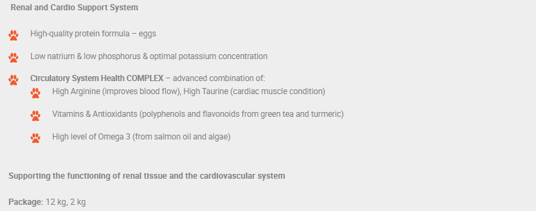 Calibra Renal Dog Food.