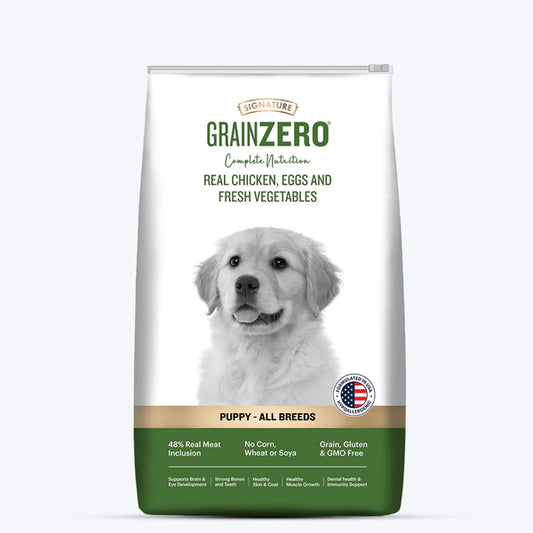 Signature Grain Zero Puppy Dry Dog Food.
