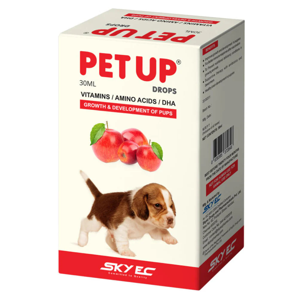 Skyec Petup Drops Multi Vitamin Supplement for Puppies & Kittens – 30ml.