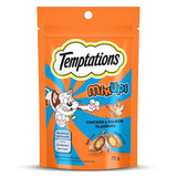 Temptations cat treat package with orange background