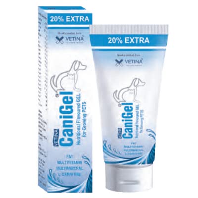 Vetina Canigel Multi Vitamin Paste for Dogs.