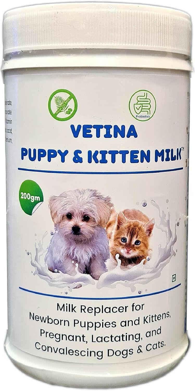 Vetina Puppy & Kitten Milk Replacer Powder.