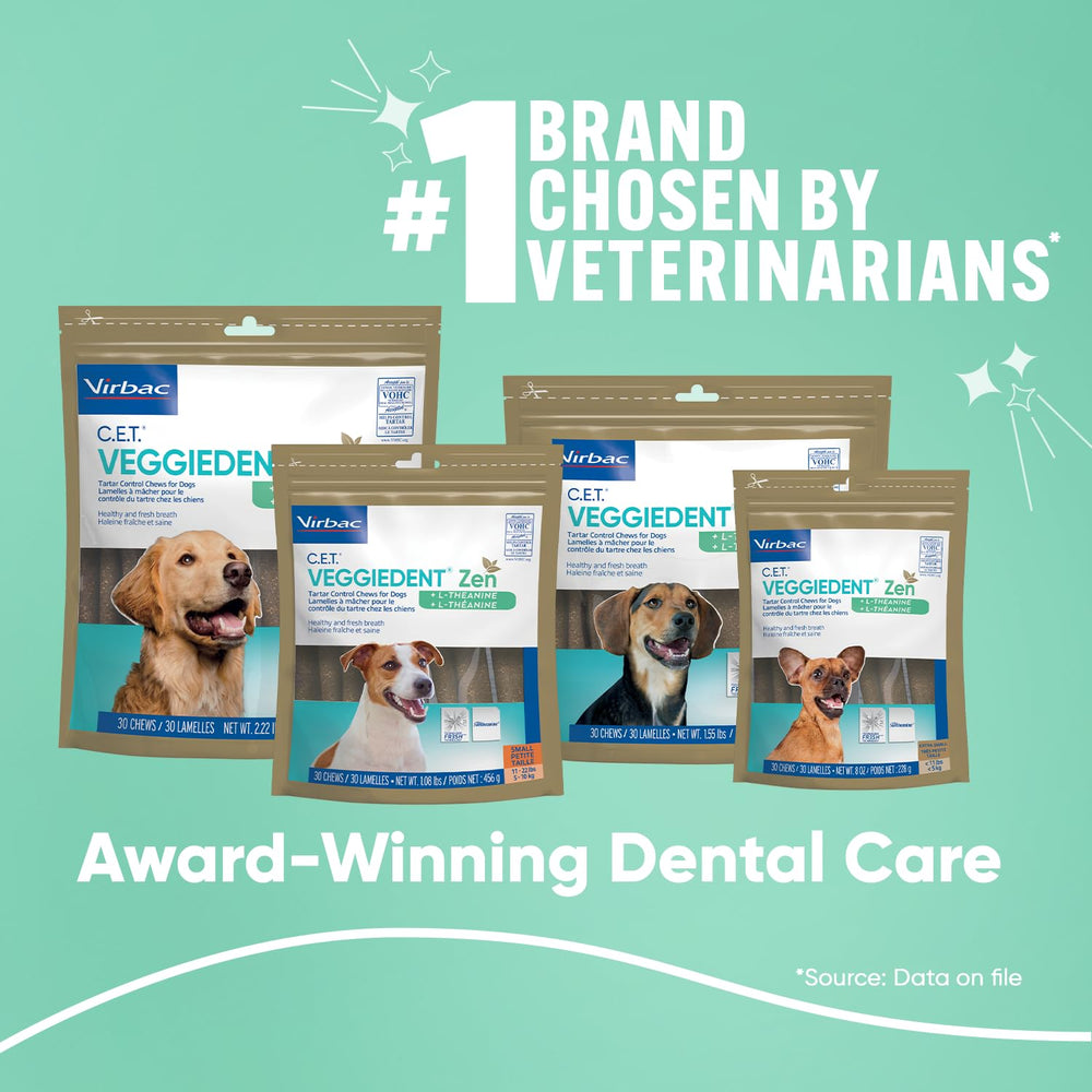 Dog food packages with branding and text on a teal background