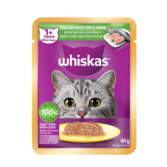 Whiskas Tuna & White Fish Cat Wet Food.