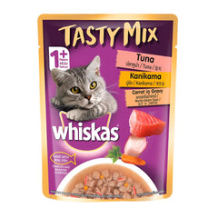 Whiskas Tuna with Kanikama and Carrot in Gravy for Adult Cats.