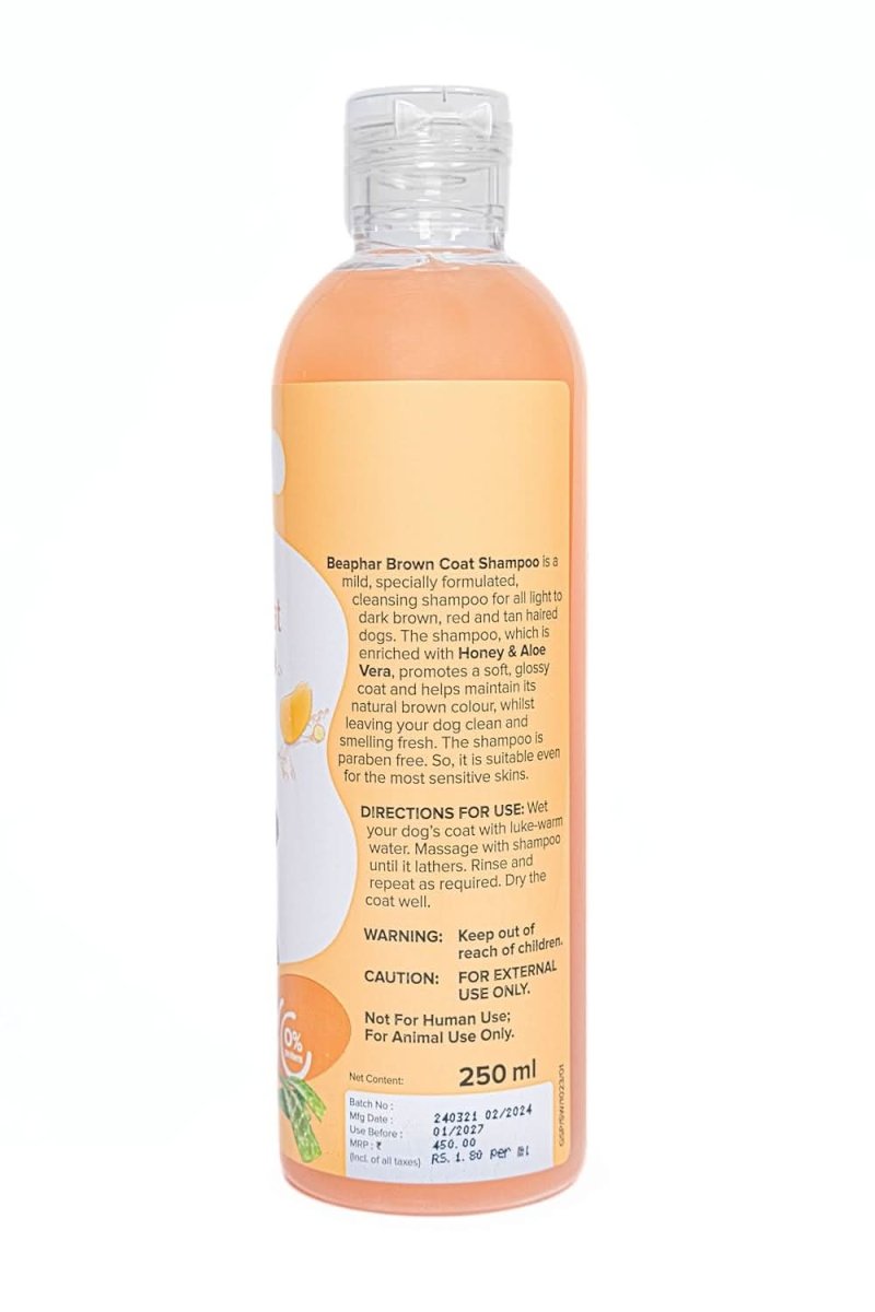 Beaphar Brown Coat Dog Shampoo – 250ml - dspetstore.com