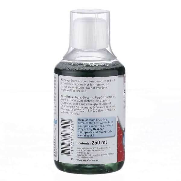 Beaphar Plaque Away Dental Care for Dogs & Cats, 250ml - dspetstore.com