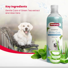 Beaphar White Coat Dog Shampoo – 250ml - dspetstore.com