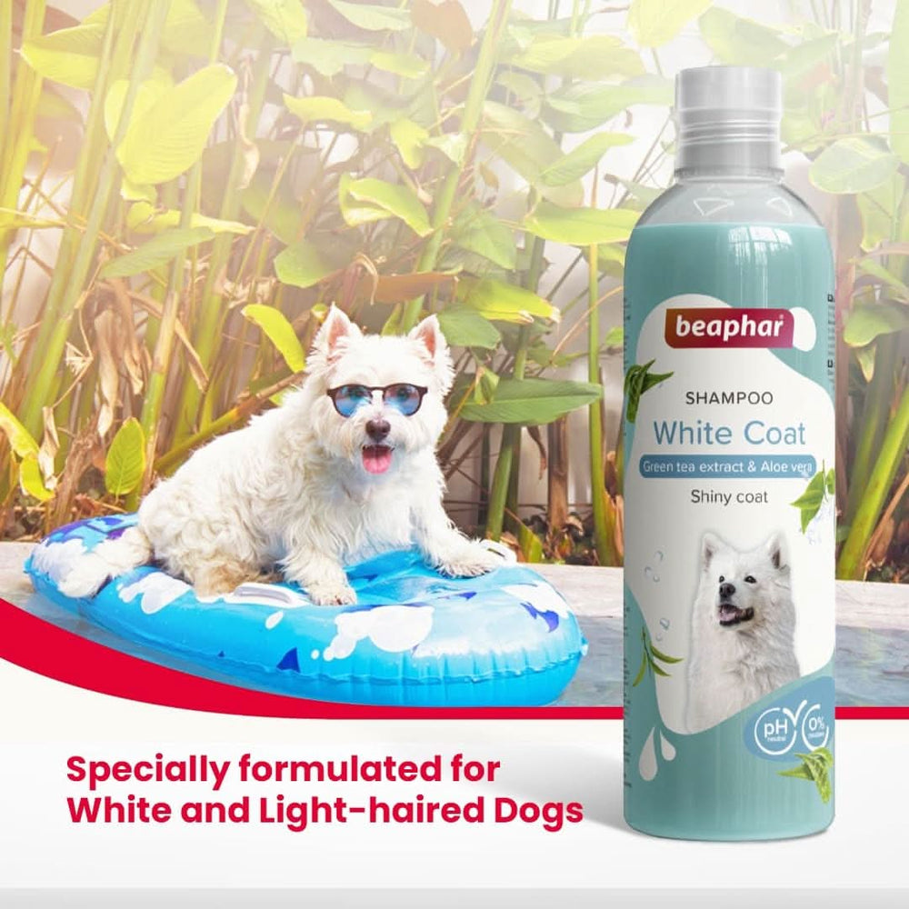 Beaphar White Coat Dog Shampoo – 250ml - dspetstore.com