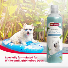 Beaphar White Coat Dog Shampoo – 250ml - dspetstore.com