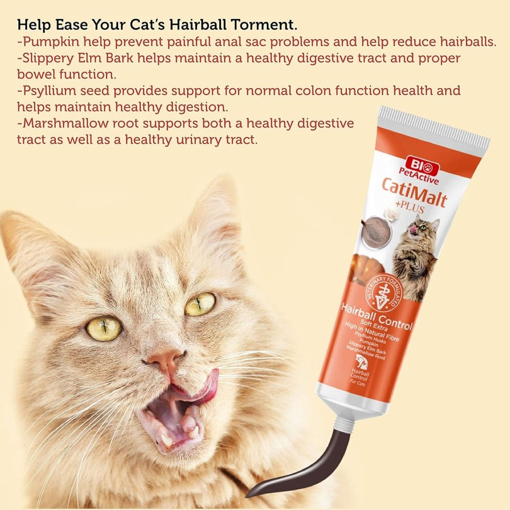 Bio PetActive Catimalt Plus Hairball Control For Cats (100ml) - dspetstore.com