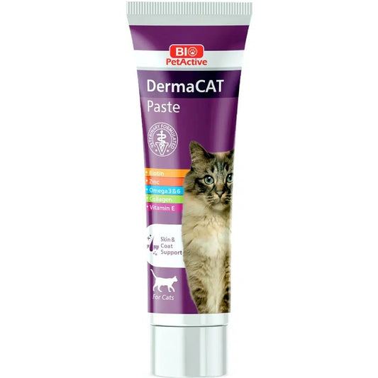 Bio Petactive Derma Cat Paste 100ml for a healthy coat