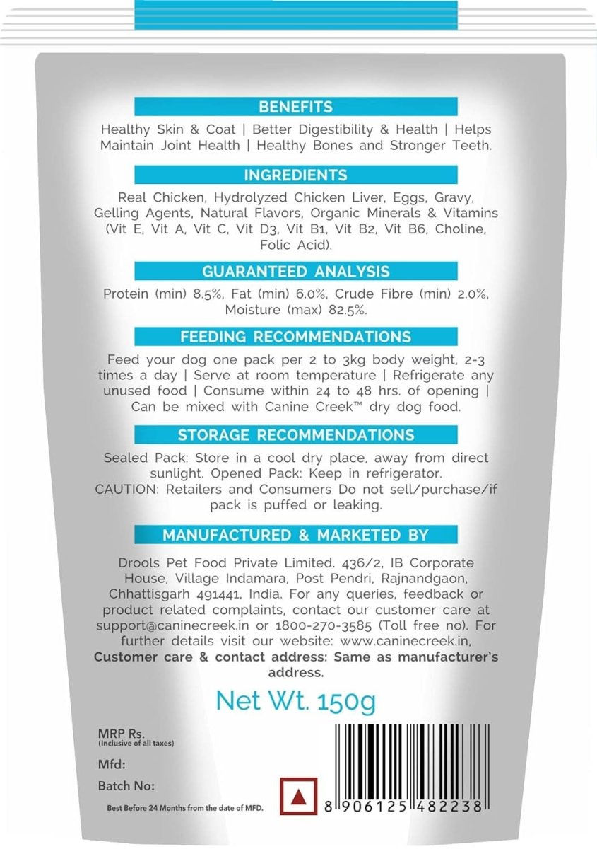 Canine Creek Adult Wet Dog Food Real Chicken Gravy - dspetstore.com