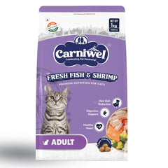 Carniwel Fresh Fish and Shrimp For Adult Cat Dry Food - dspetstore.com