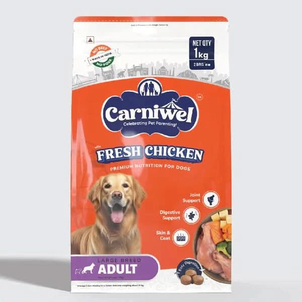 Carniwel with Fresh Chicken, Adult Dry Dog Food for Large Dog - dspetstore.com